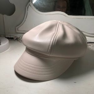 Free People Leather Lieutenant Hat